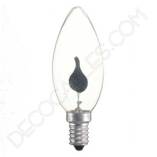 bombilla vela estándar llama oscilante casquillo E14