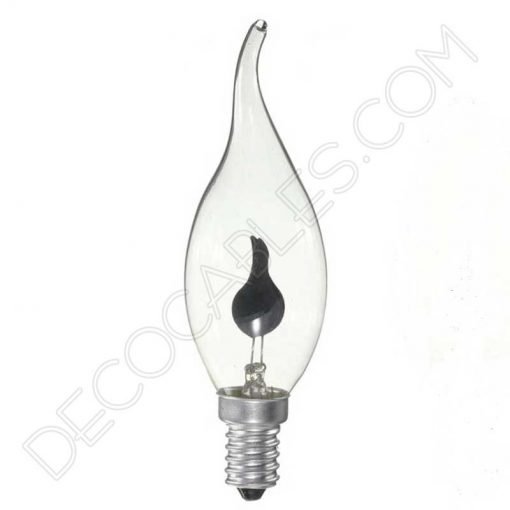 bombilla vela pico llama oscilante casquillo E14