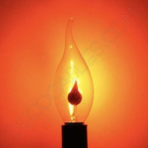 bombilla vela pico llama oscilante casquillo E14