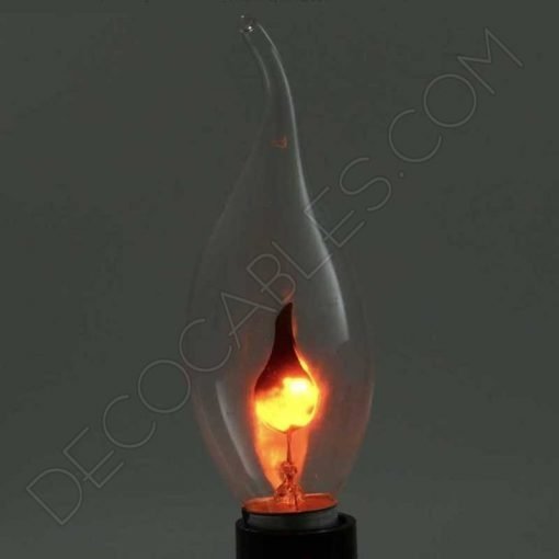 bombilla vela pico llama oscilante casquillo E14