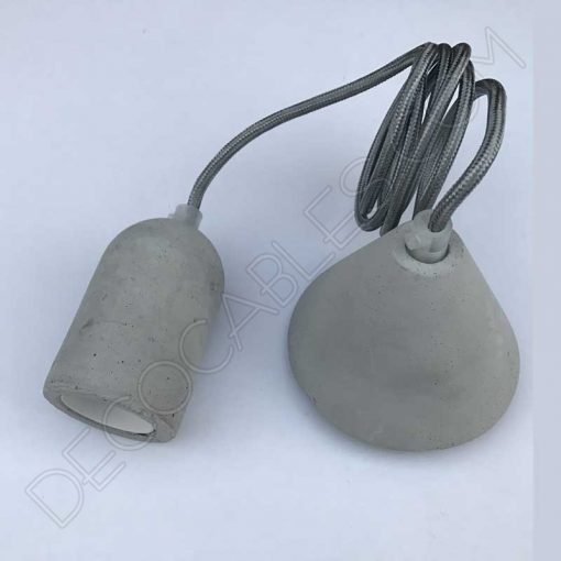 Lámpara colgante de hormigón