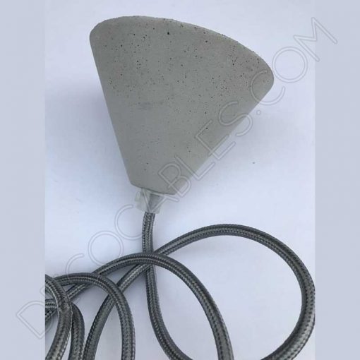 Lámpara Colgante Industrial de Hormigón Ligero 3 Lámpara colgante de hormigón