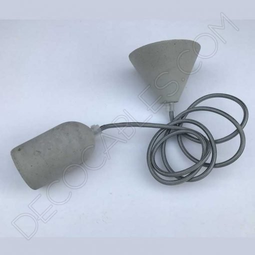 Lámpara colgante de hormigón