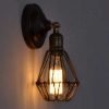 Lámpara Vintage de pared modelo jaula