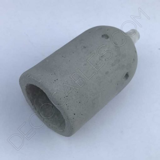 Cubre portalámparas de hormigón ligero 2 Portalámparas de hormigón ligero