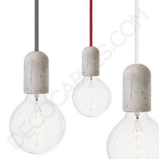 Cubre portalámparas de hormigón ligero 5 Portalámparas de hormigón ligero