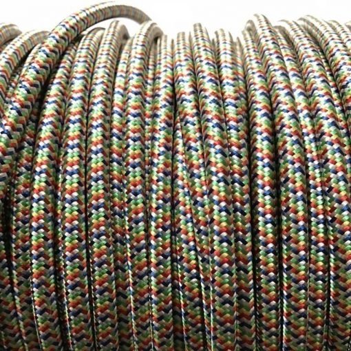 Cable textil eléctrico (Multicolor) 1 Cable eléctrico textil multicolor