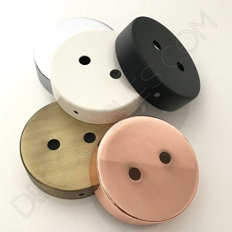 Soporte de techo metálico para lámpara de dos orificios Soporte de techo metálico para lámpara de dos orificios