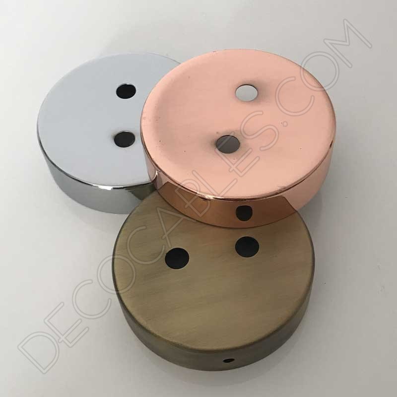 Soporte de techo metálico para lámpara de dos orificios Soporte de techo metálico para lámpara de dos orificios