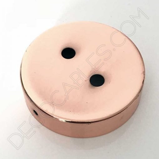 Soporte de techo para lámpara de 2 orificios (varios colores) 6 Soporte de techo metálico para lámpara de dos orificios