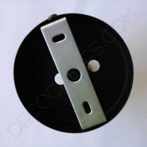 Soporte de techo para lámpara de 2 orificios (varios colores) 11 Soporte de techo 2 salidas negro