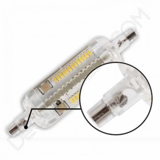 Bombilla lineal led corta 78 milímetros