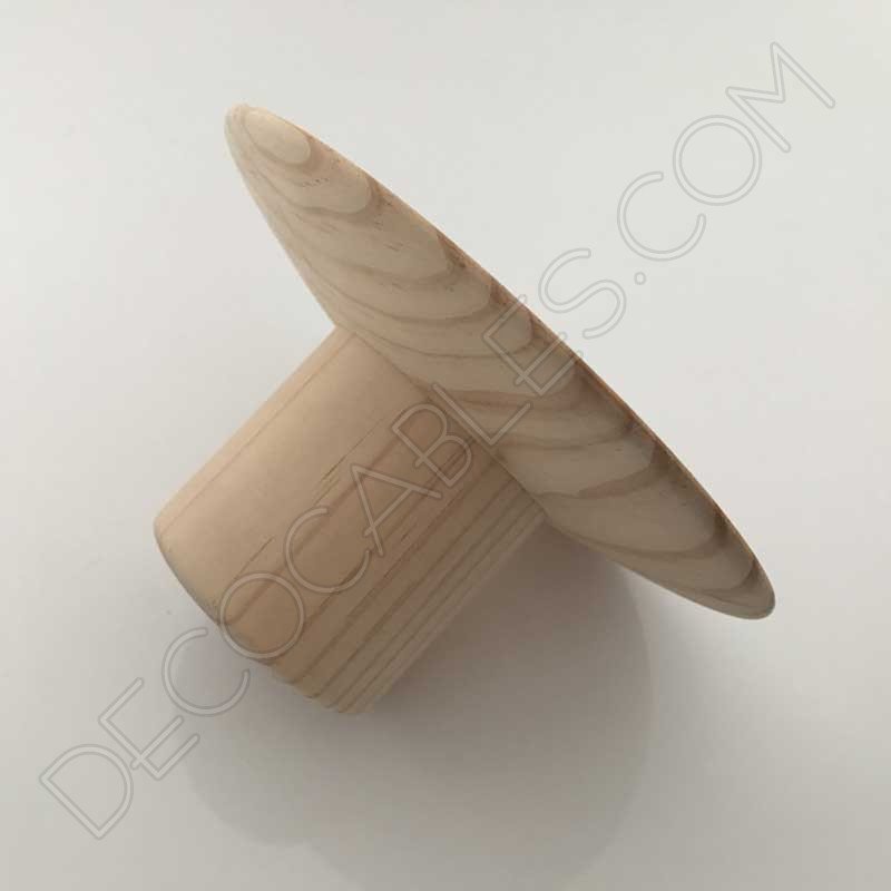 Cubre portalámparas de madera modelo sombrero Cubre portalámparas de madera modelo sombrero