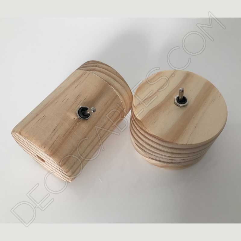 Interruptor de paso de madera para lámparas Interruptor de paso de madera para lámparas