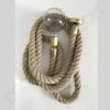 Lámpara colgante de cuerda de soga gruesa 30mm (latón) 6 Lámpara colgante de cuerda de soga trenzada