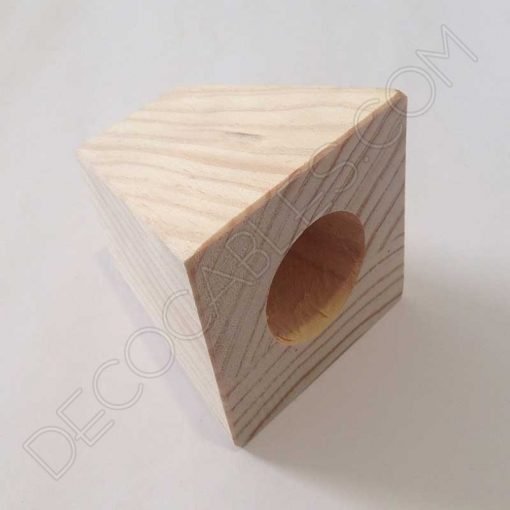Cubre portalámparas de madera modelo Pirámide 4 Cubre portalámparas de madera modelo pirámide