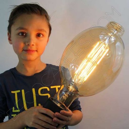 Bombilla filamento Led Gigante Ovalada Regulable 12 Bombilla filamento Led Gigante modelo Globo con Punta