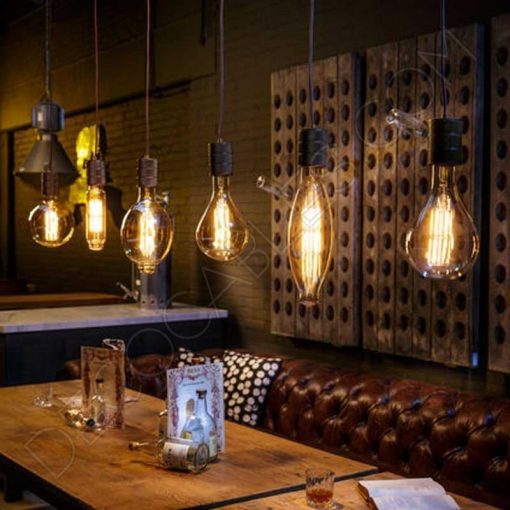 Bombilla filamento Led Gigante modelo Ovalada 9 Bombilla filamento Led Gigante modelo Globo Achatado