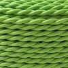 Cable trenzado de algodón (verde lima) 4 Cable eléctrico trenzado de seda verde lima
