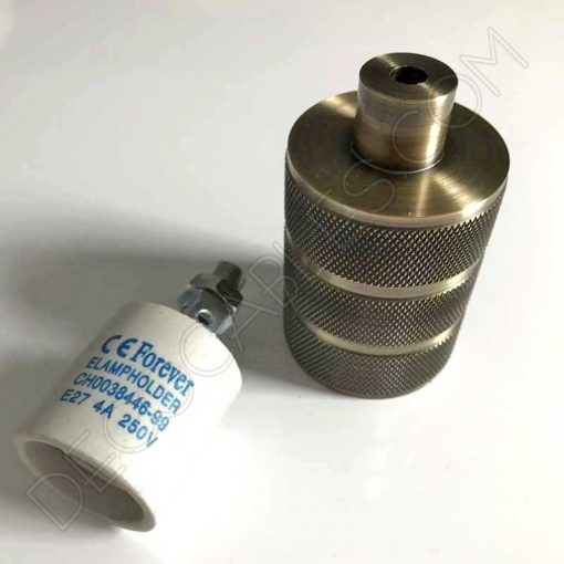 Portalámparas vintage metálico serie Lujo 6 Portalámparas metálico Serie Lujo Anticuario