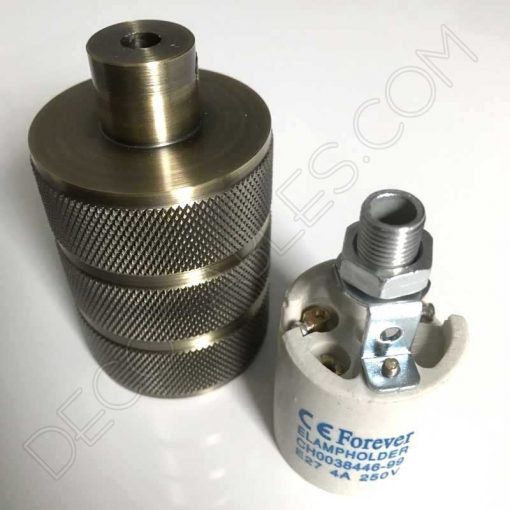 Portalámparas vintage metálico serie Lujo 4 Portalámparas metálico Serie Lujo Anticuario