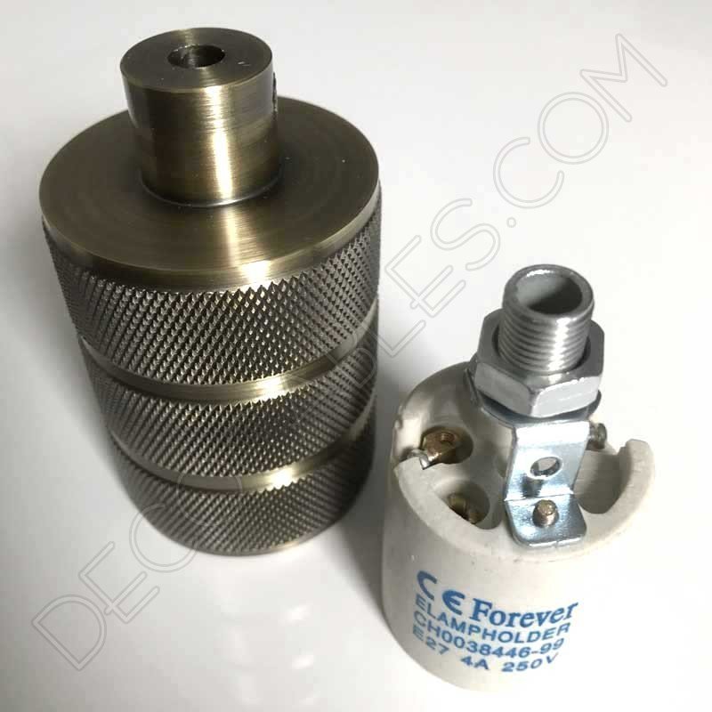 Portalámparas metálico Serie Lujo Anticuario Portalámparas metálico Serie Lujo Anticuario