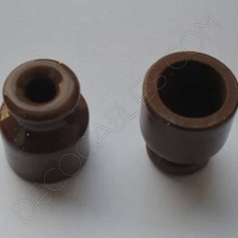 Aislador de porcelana marrón Aislador de porcelana marrón