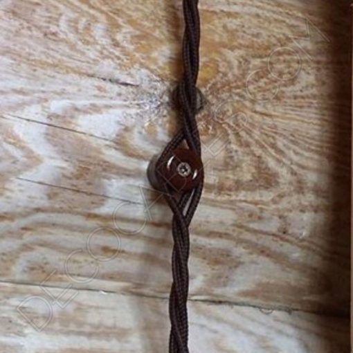 Aisladores de porcelana de colores para cable trenzado 3 Aislador de porcelana marrón para cables trenzados