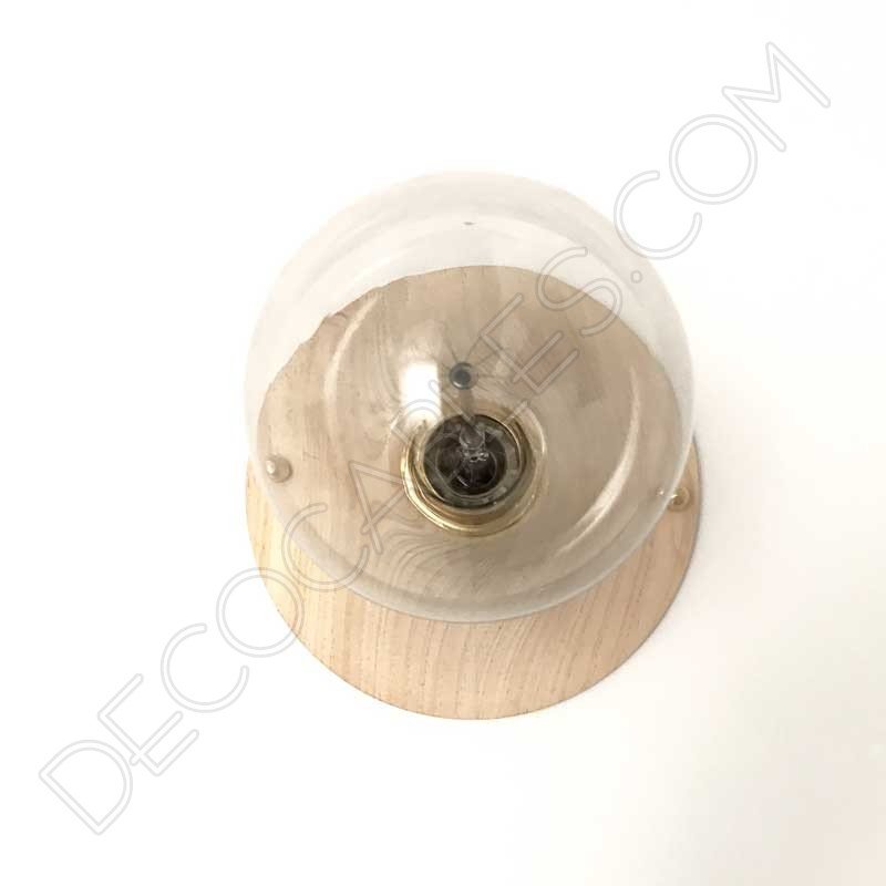 Aplique portalámparas de madera Aplique portalámparas de madera