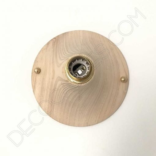 Aplique portalámparas de madera