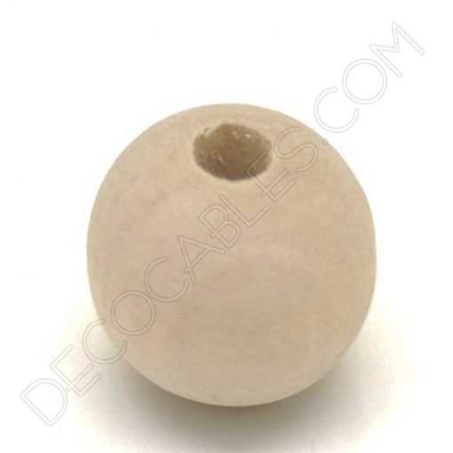 Bola de madera para cable