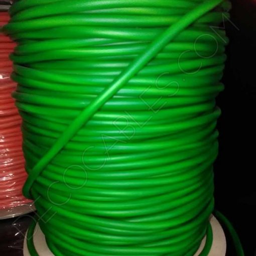 Cable eléctrico de silicona verde