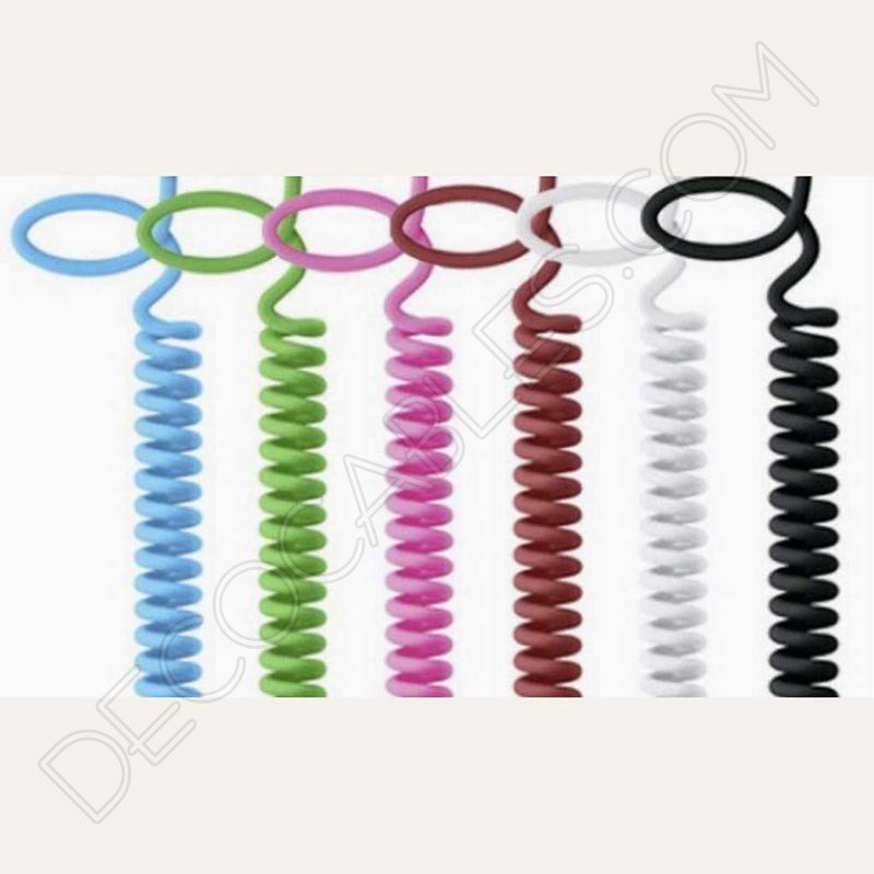 Cable espiral de silicona para lámparas Cable espiral de silicona para lámparas