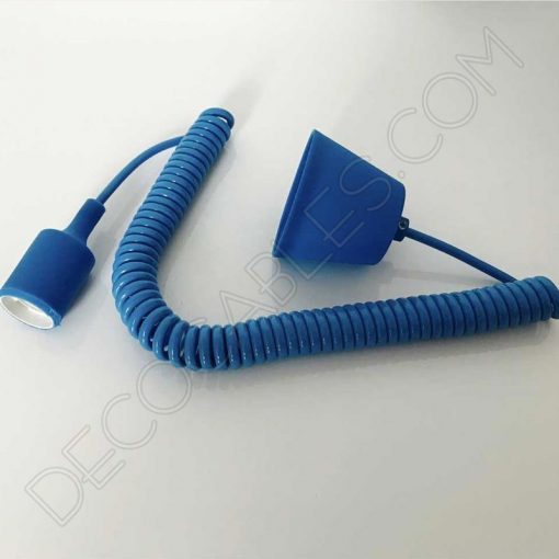 Cable espiral de silicona para lámparas