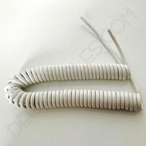Cable espiral de silicona para lámparas