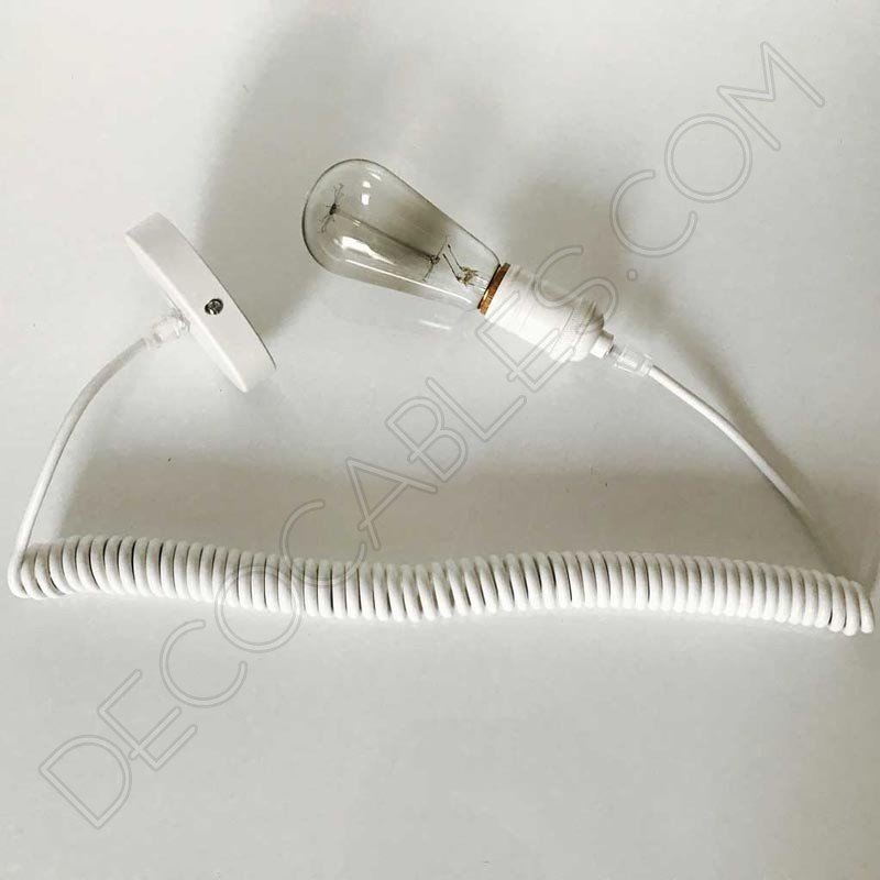 Cable espiral de silicona para lámparas Cable espiral de silicona para lámparas