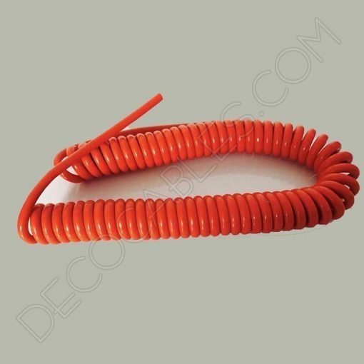 Cable espiral de silicona para lámparas