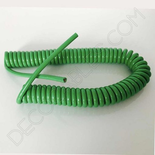Cable espiral de silicona para lámparas