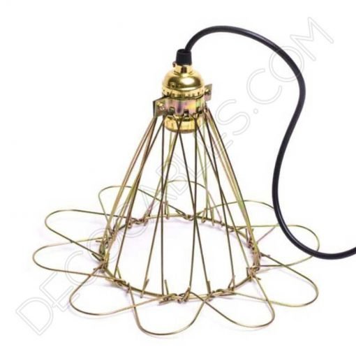 Lampara-colgante-decorativa-modelo-jaula-dorada