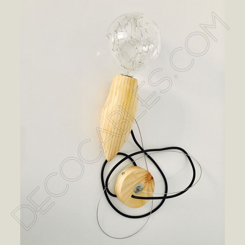 Lámpara colgante de madera modelo abeja Lámpara colgante de madera modelo abeja