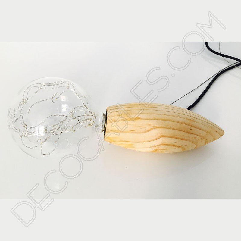 Lámpara colgante de madera modelo abeja Lámpara colgante de madera modelo abeja