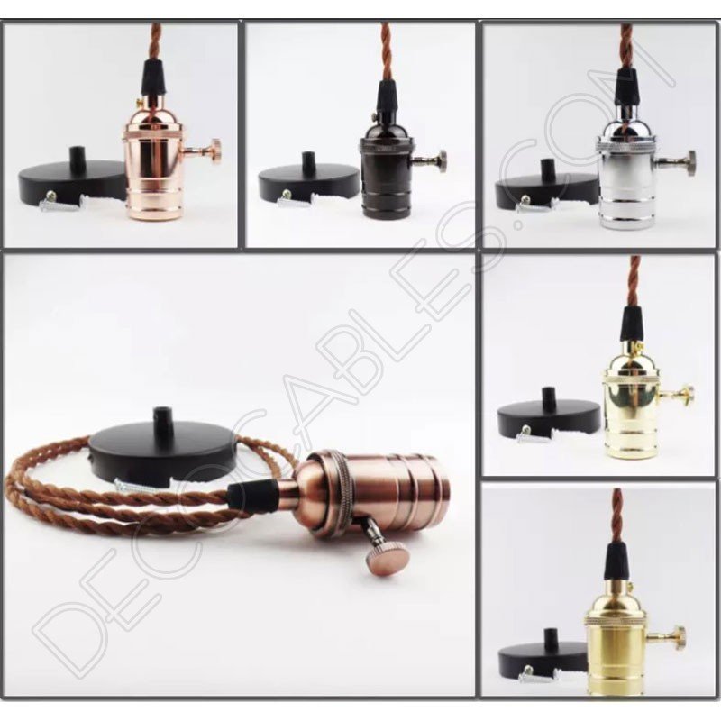 Lámpara colgante con portalámpara de perilla Lámpara colgante con portalámpara de perilla