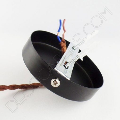 Lámpara Colgante con portalámpara de perilla anticuario 5 Soporte de techo negro para lámpara colgante