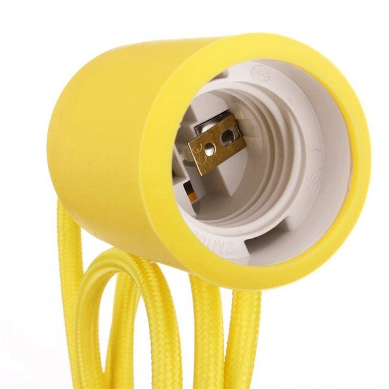 Lampara de techo tipo araña amarilla Lampara de techo tipo araña amarilla