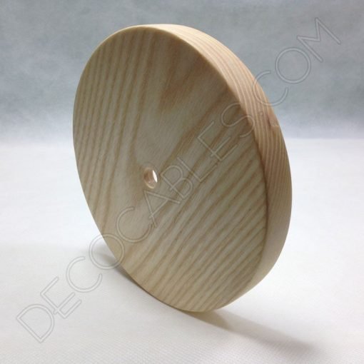Peana circular de madera para lámparas de mesa 3 Peana de madera para lámparas