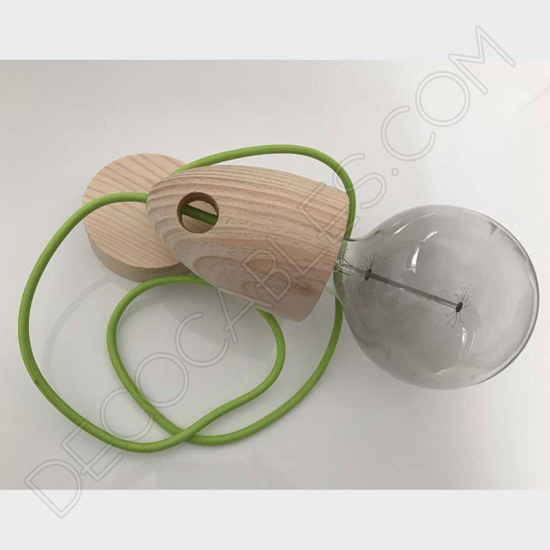 Lámpara colgante de madera modelo campana Lámpara colgante de madera modelo campana