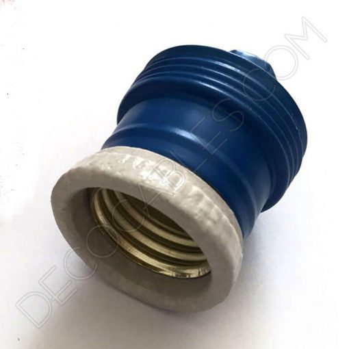 Portalámparas de latón de colores 8 Portalámparas de latón azul