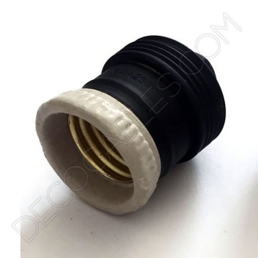 Portalámparas de latón de colores 12 Portalámparas de latón negro