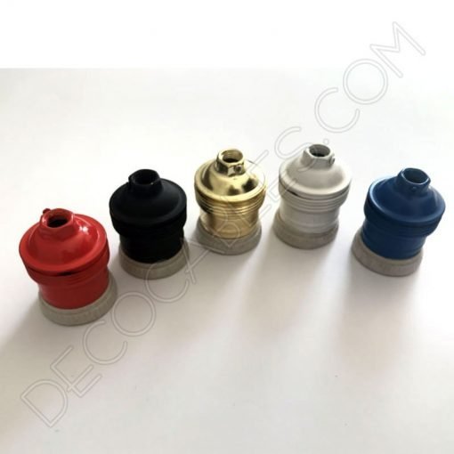 Portalámparas de latón varios colores