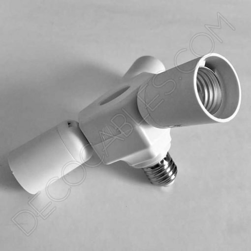 Portalámparas adaptador 4 en 1 casquillo E27
